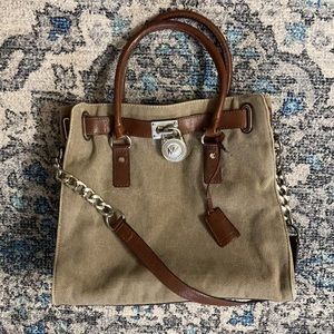 Michael Kors Canvas & Leather Handbag